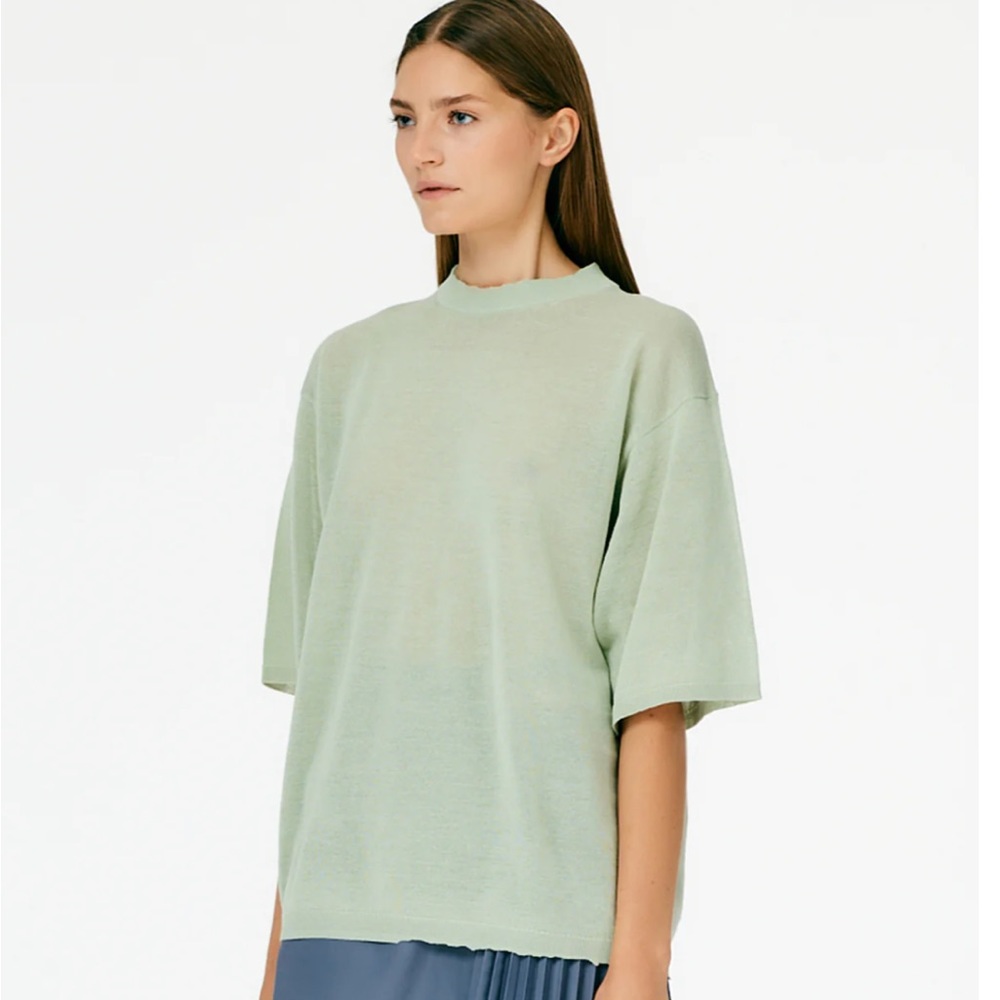 Tibi Crispy Cotton Oversized T shirt